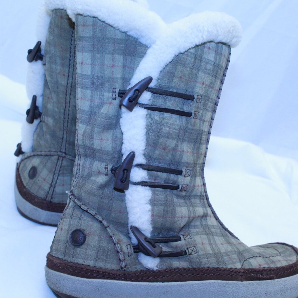 Merrell SZ 7.5 High Sage SPIRIT TIBET Thinsulate Polartec Shearling Boots J20048 - Picture 6 of 16